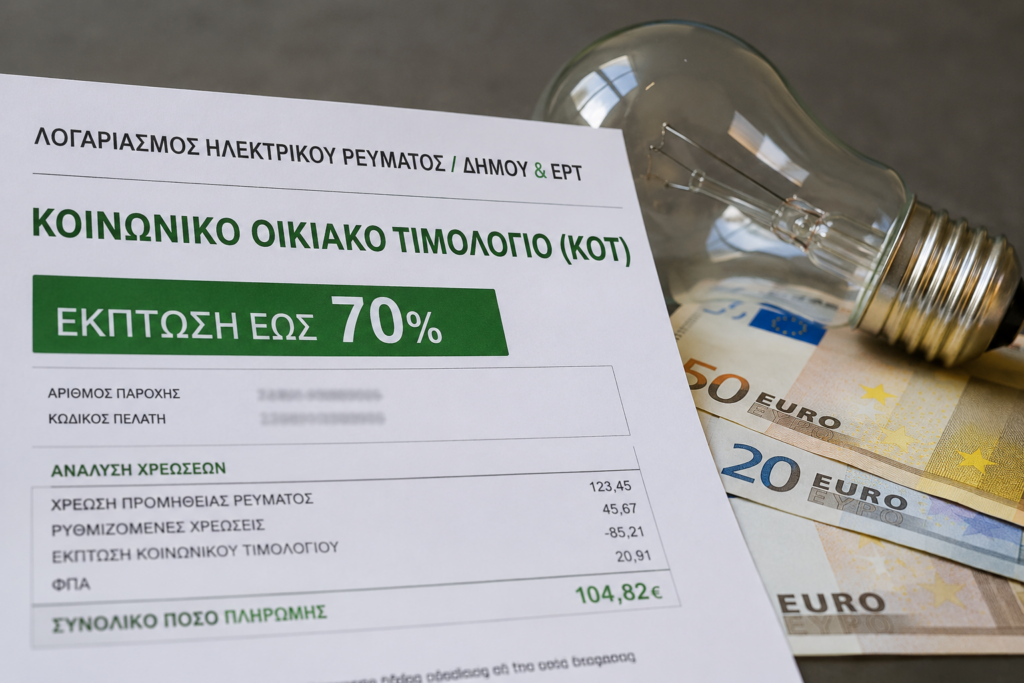 Κοινωνικό Οικιακό Τιμολόγιο: Παράταση στις αιτήσεις – Τι πρέπει να κάνουν οι δικαιούχοι