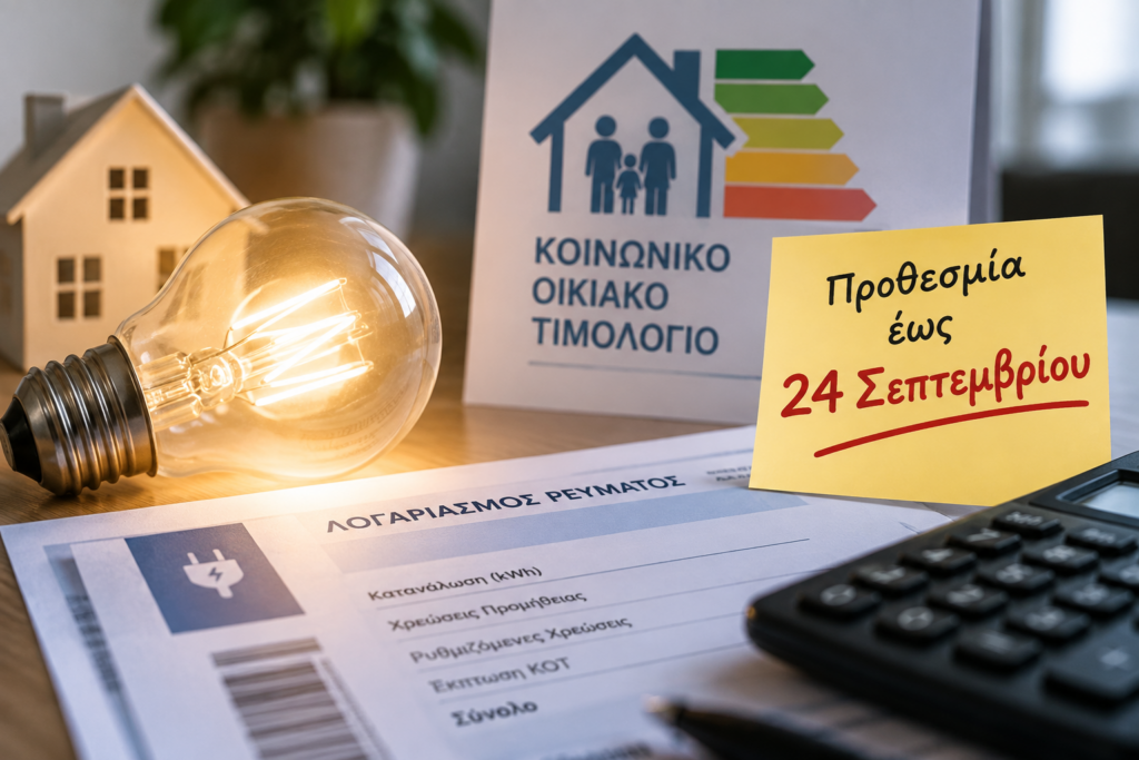 Κοινωνικό Οικιακό Τιμολόγιο: Αντίστροφη μέτρηση για τις αιτήσεις – Ποιοι είναι δικαιούχοι και πώς κάνουν αίτηση