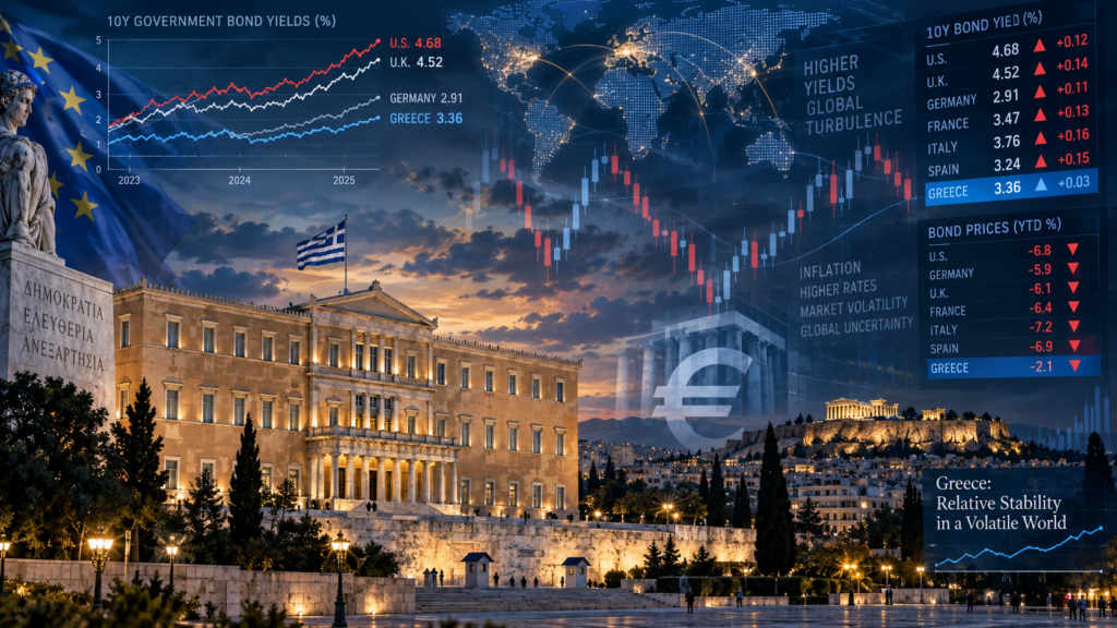 Αναταραχή στις αγορές ομολόγων: Γιατί η Ελλάδα αντέχει καλύτερα από Γαλλία και Ιταλία