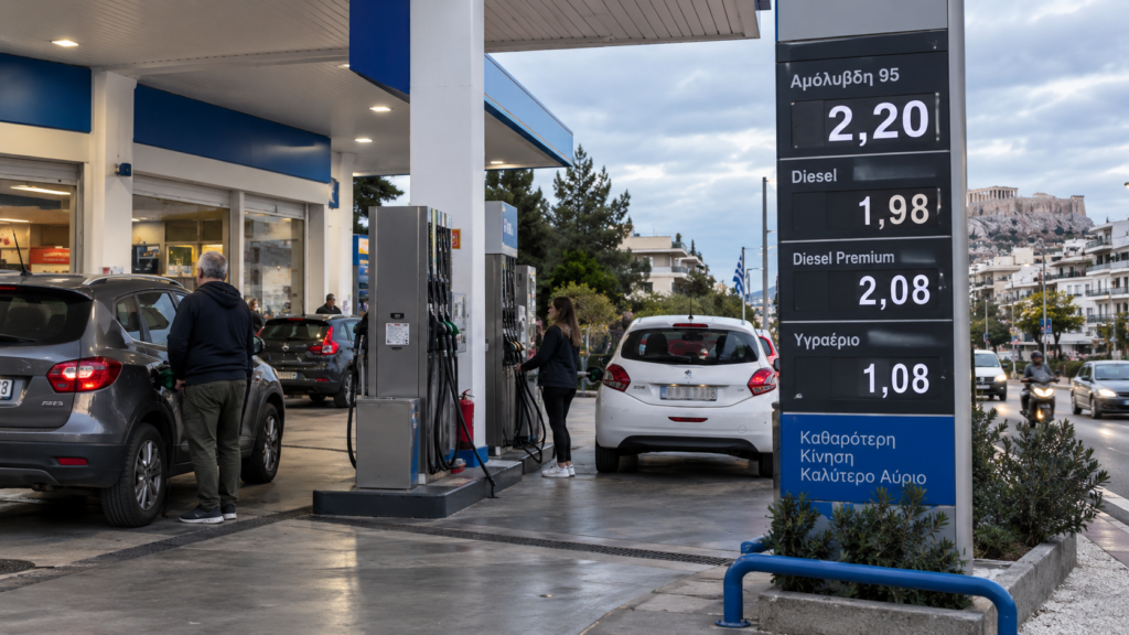 Στα ύψη οι τιμές στα καύσιμα: Πάνω από 2,20 ευρώ η βενζίνη στην Αττική – Φόβοι για ακριβό χειμώνα